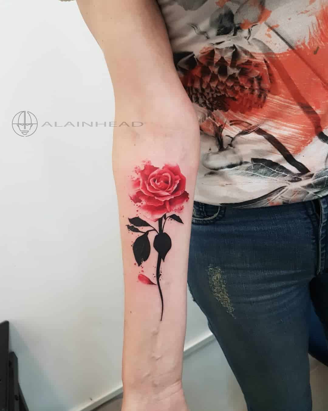 Rose Tattoo Ideas 40