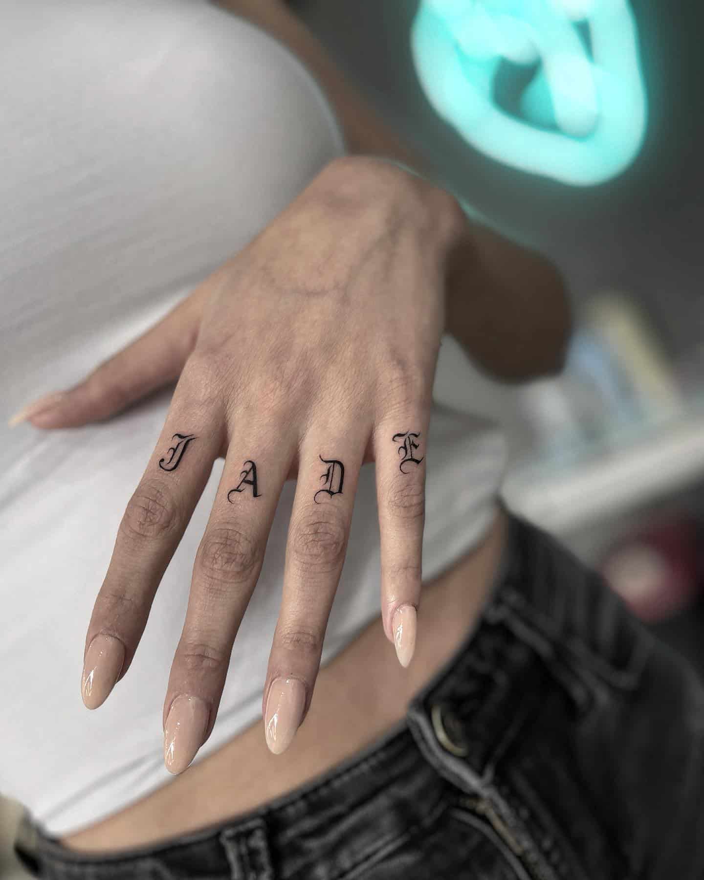 Finger Tattoo Ideas 35