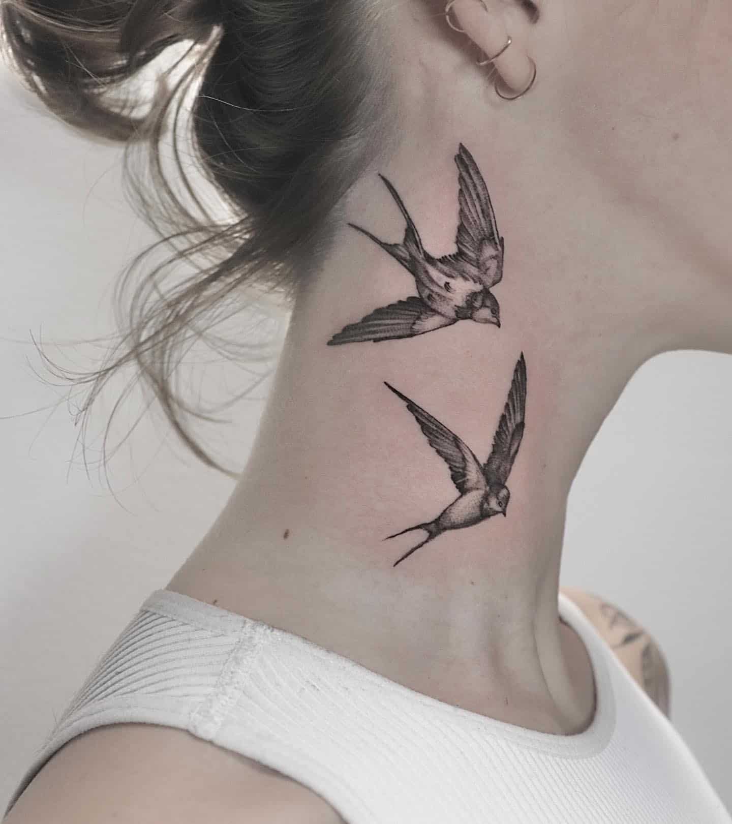Neck Tattoo Ideas 29