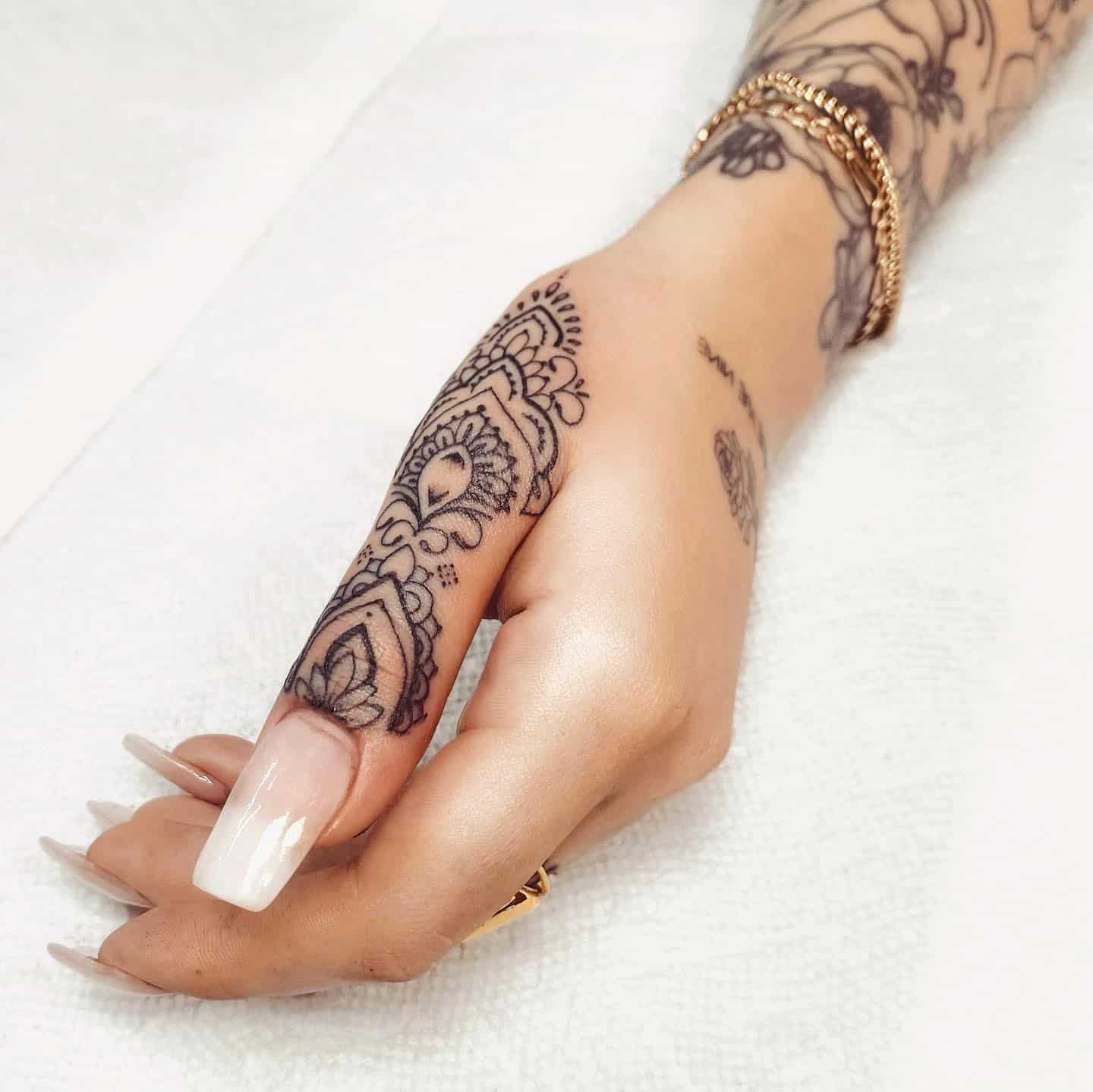 simple wrist tattoos  Google Search  Mandala wrist tattoo Wrist tattoos  for guys Flower wrist tattoos