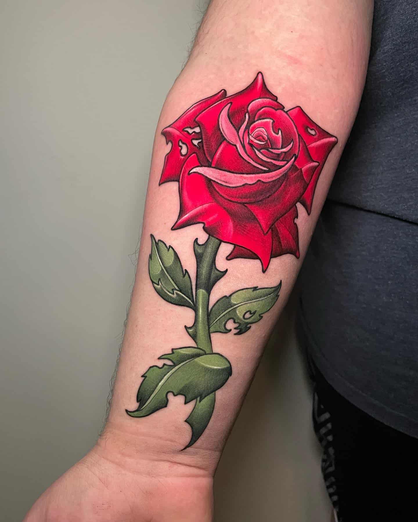 Rose Tattoo Ideas 35