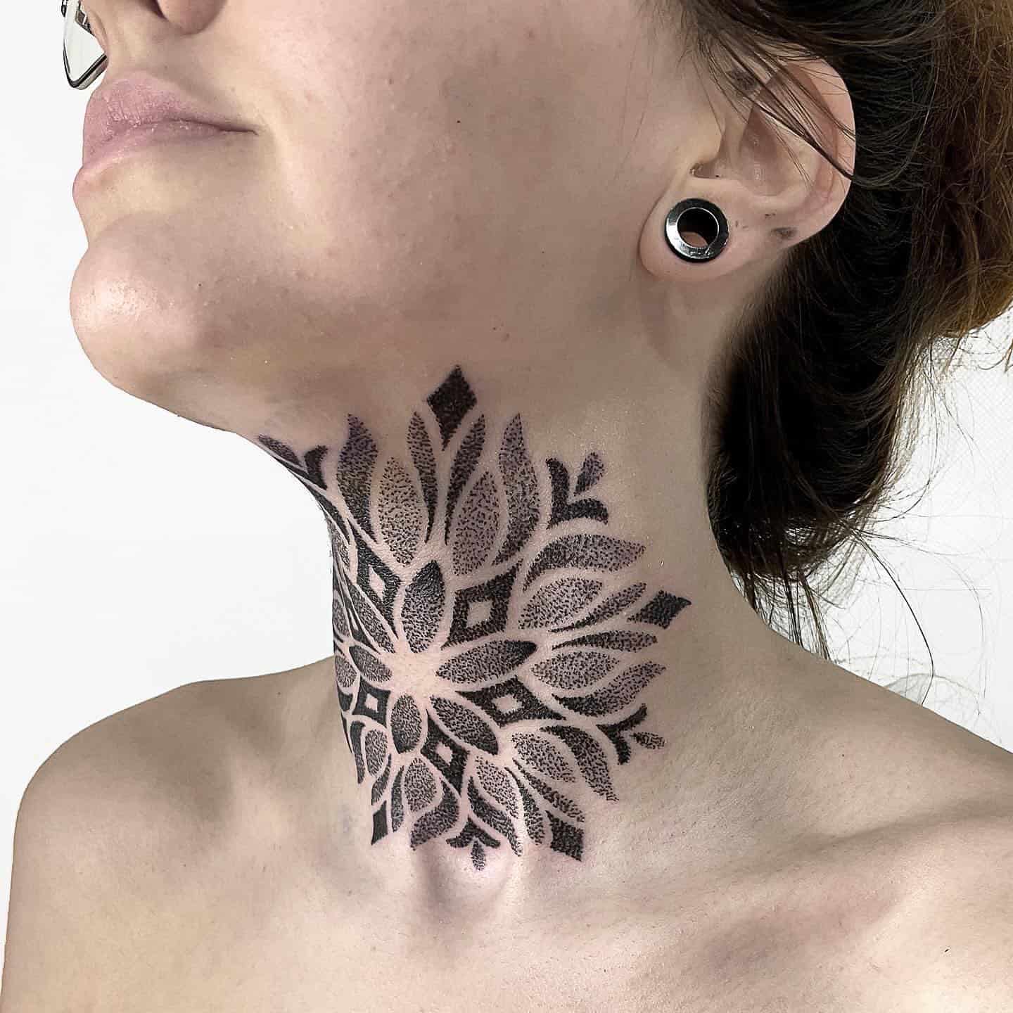 Neck Tattoo Ideas 10