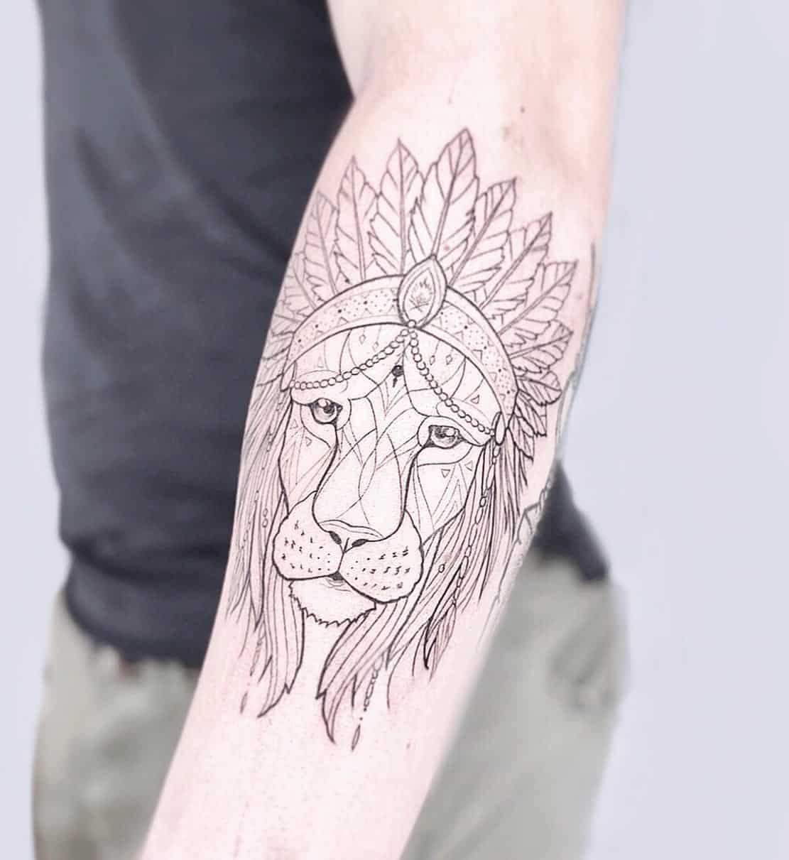 Lion Tattoo Ideas 7