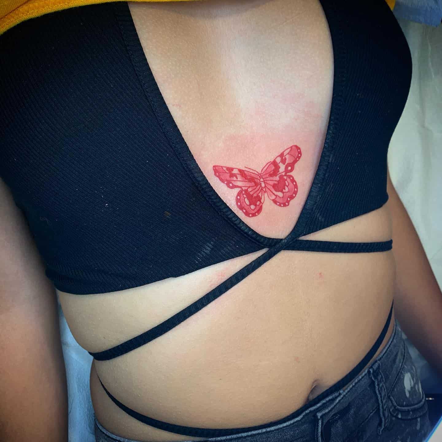 Red Butterfly Tattoo Ideas 12