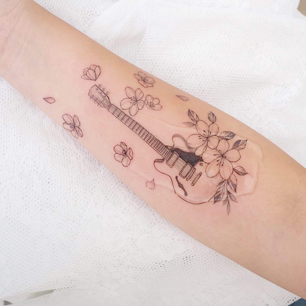 Cherry Blossom Tattoo Ideas 23