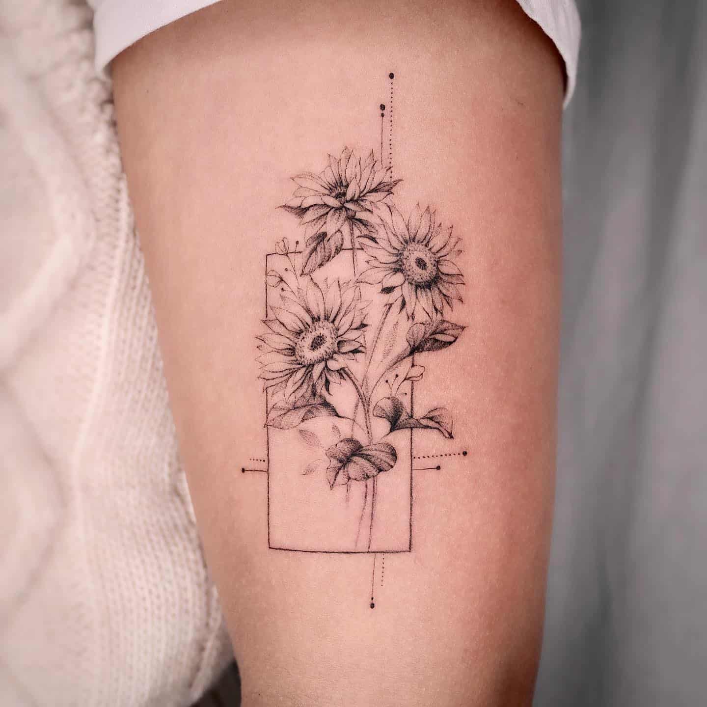 Sunflower Tattoo Ideas 1