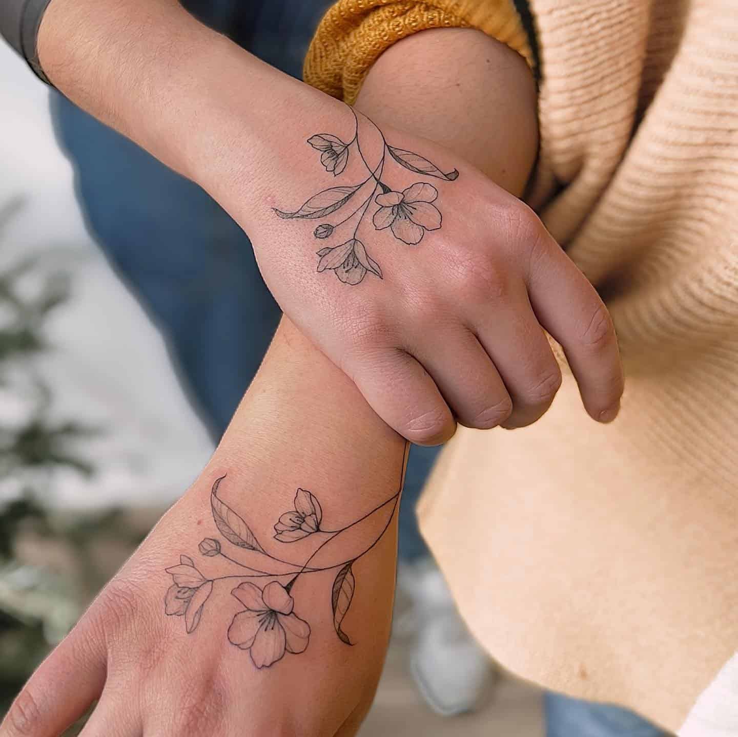 Cherry Blossom Tattoo Ideas 21