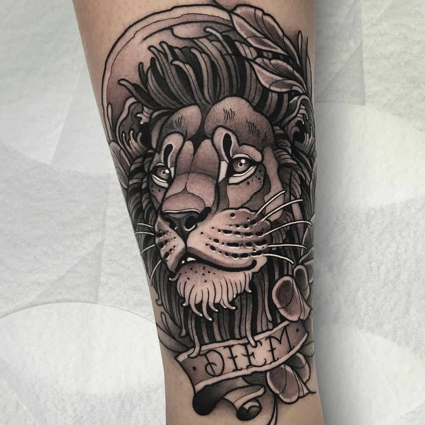 Lion Tattoo Ideas 20