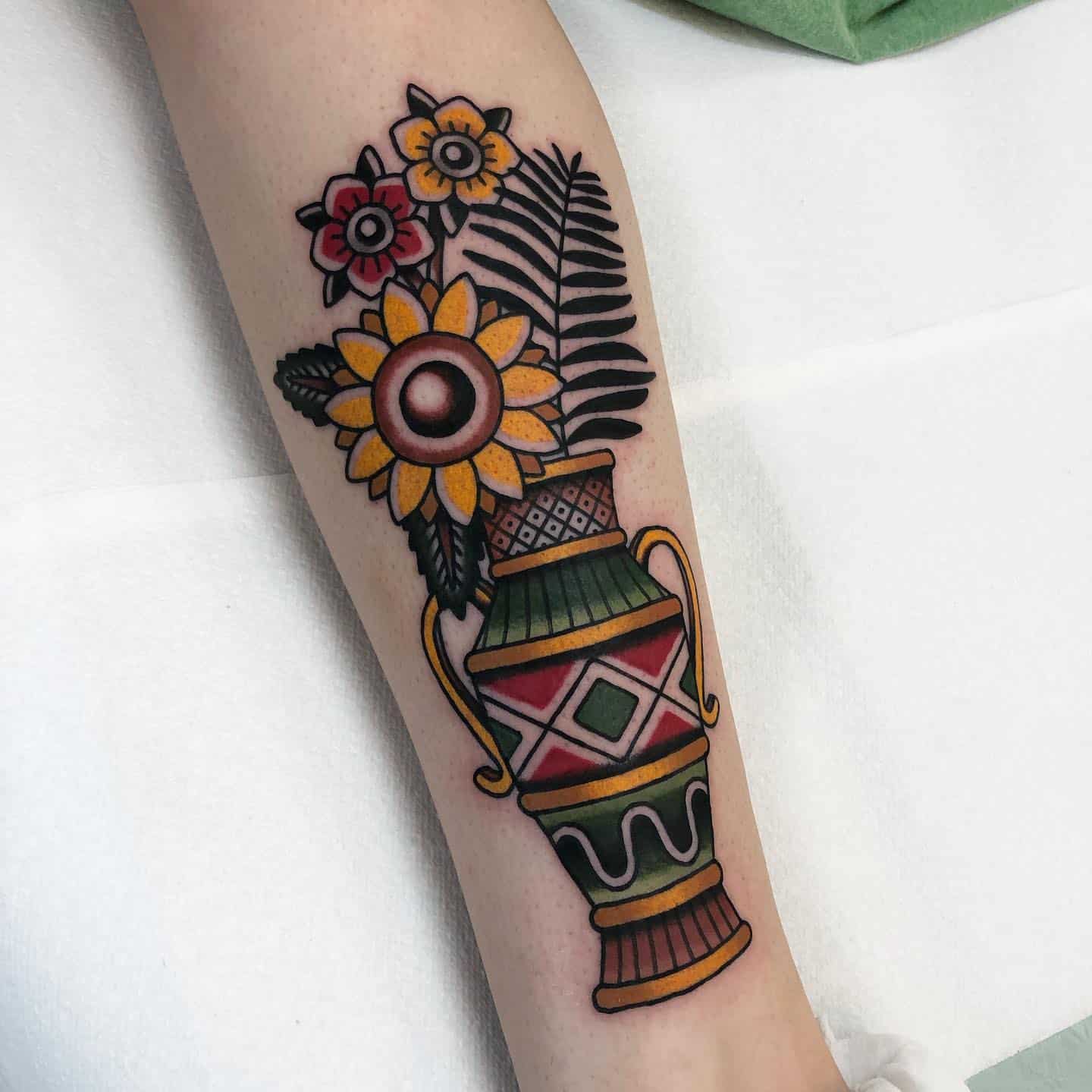 Sunflower Tattoo Ideas 25