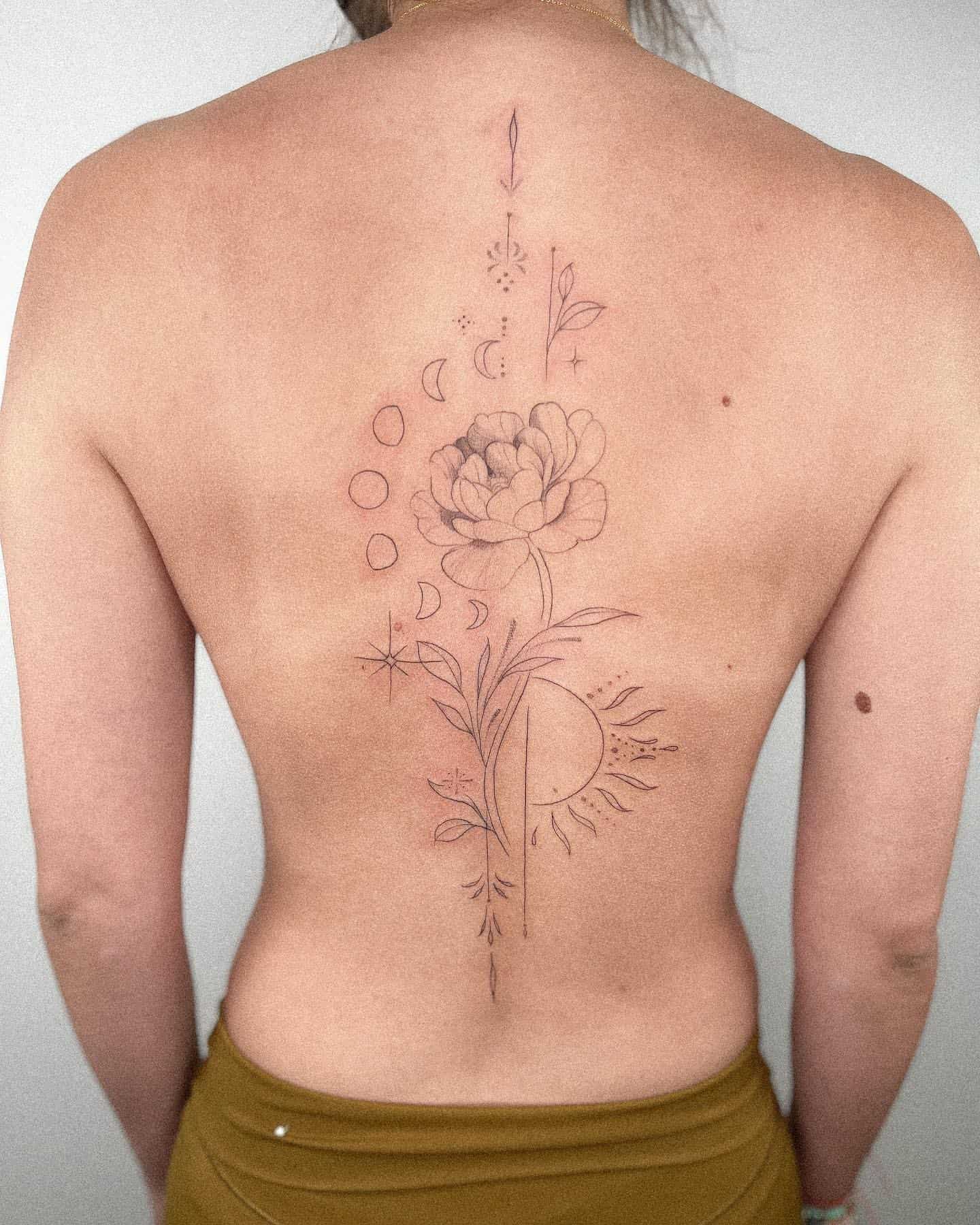Spine Tattoo Ideas 1