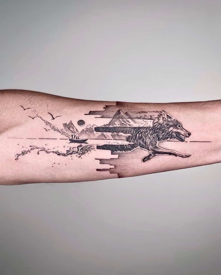 Wolf Tattoo Ideas 10