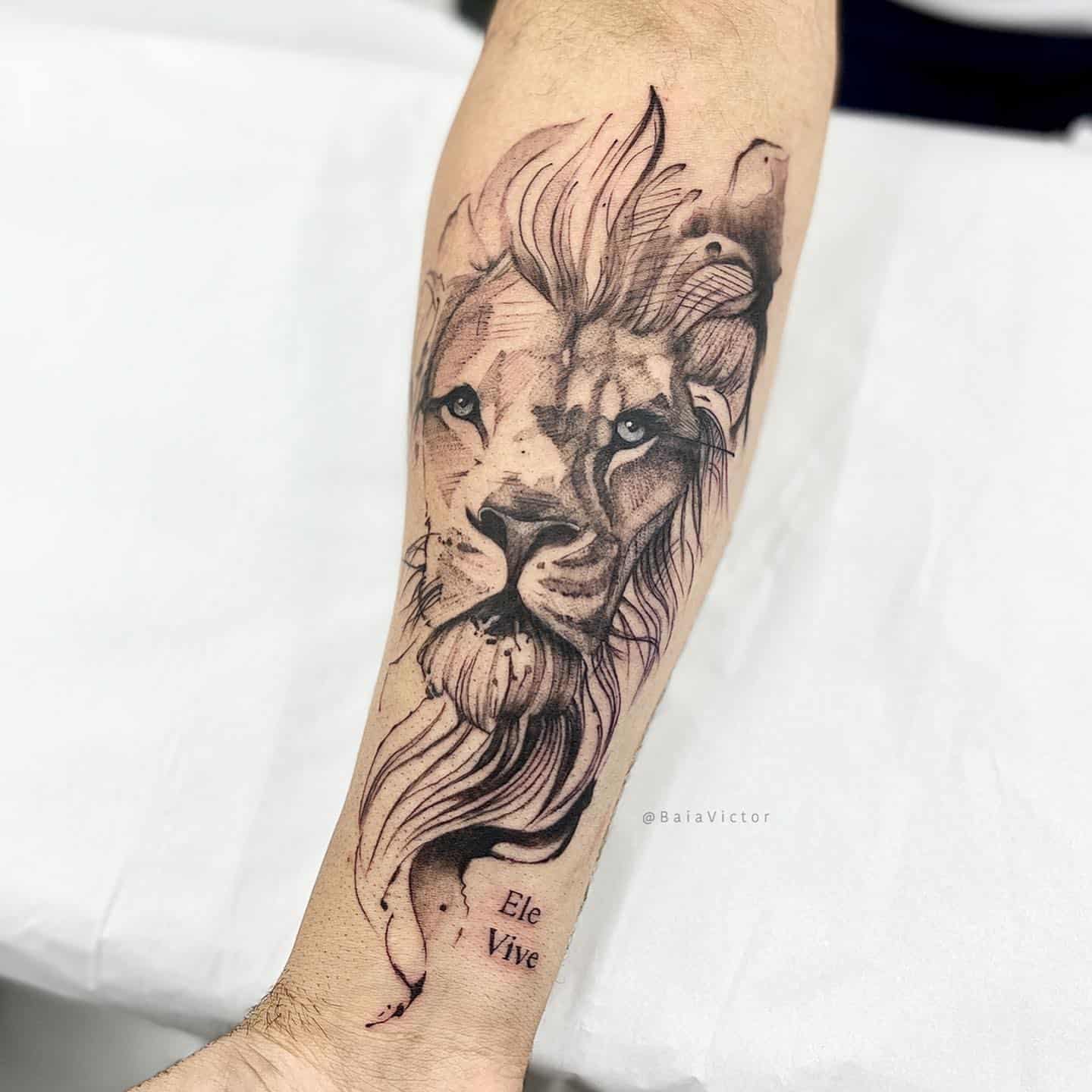 Lion Tattoo Ideas 28
