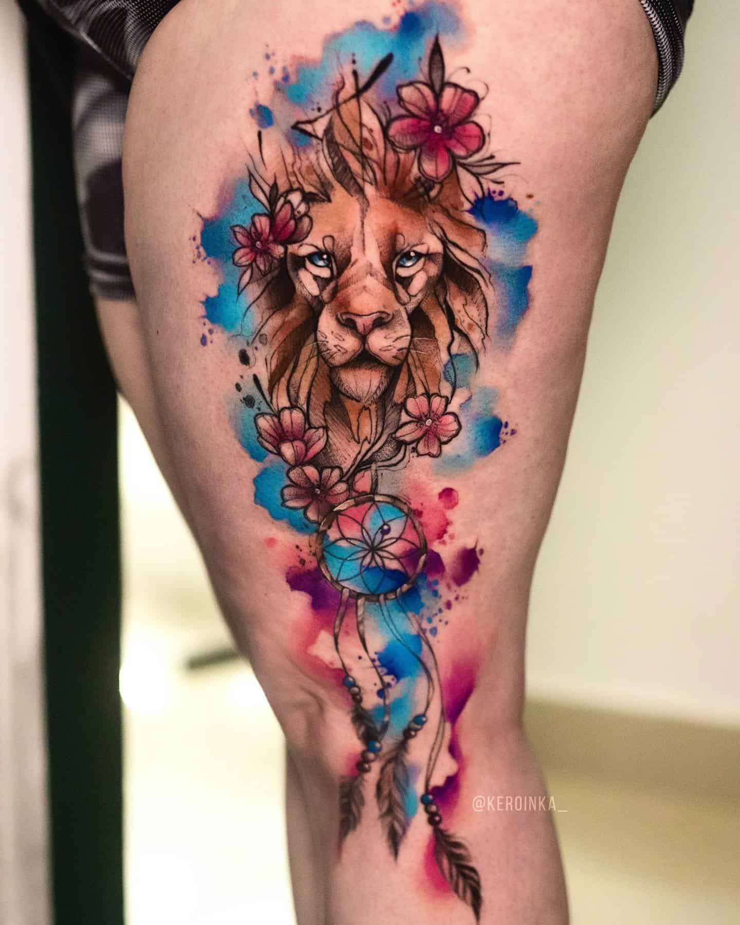 Lion Tattoo Ideas 32