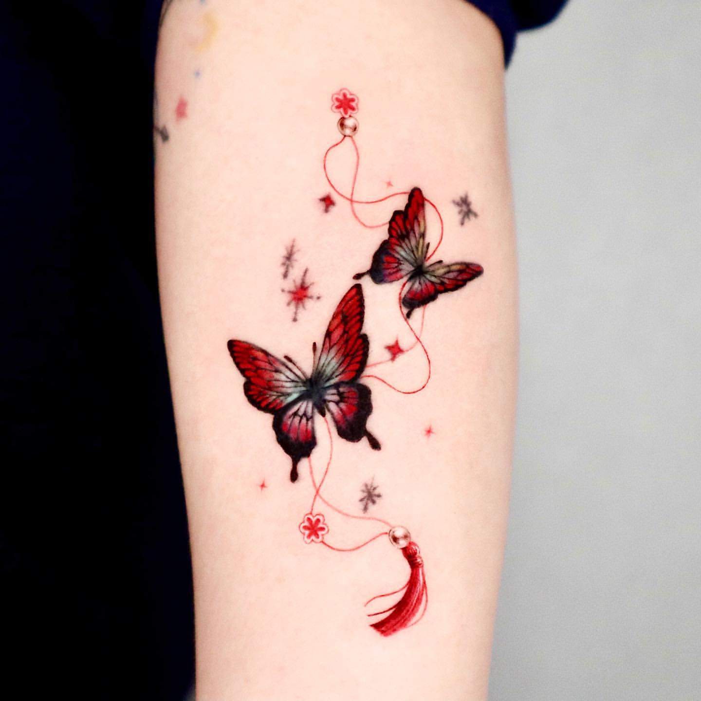Red Butterfly Tattoo Ideas 9