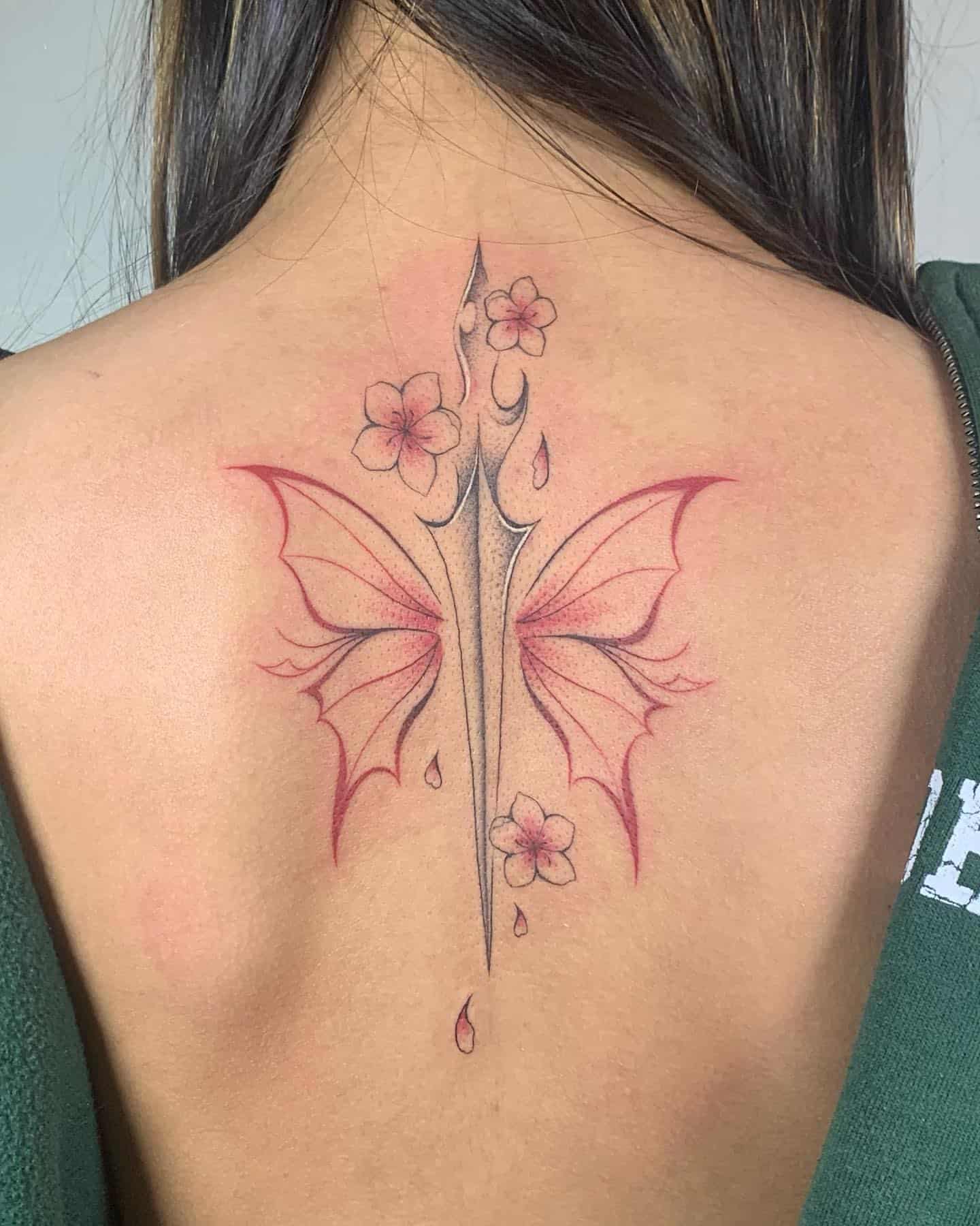 Red Butterfly Tattoo Ideas 11