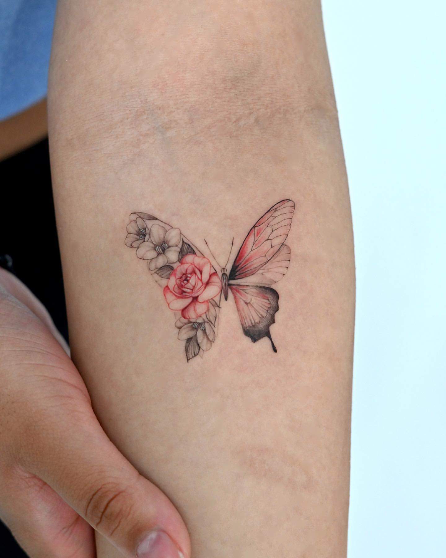 Red Butterfly Tattoo Ideas 14