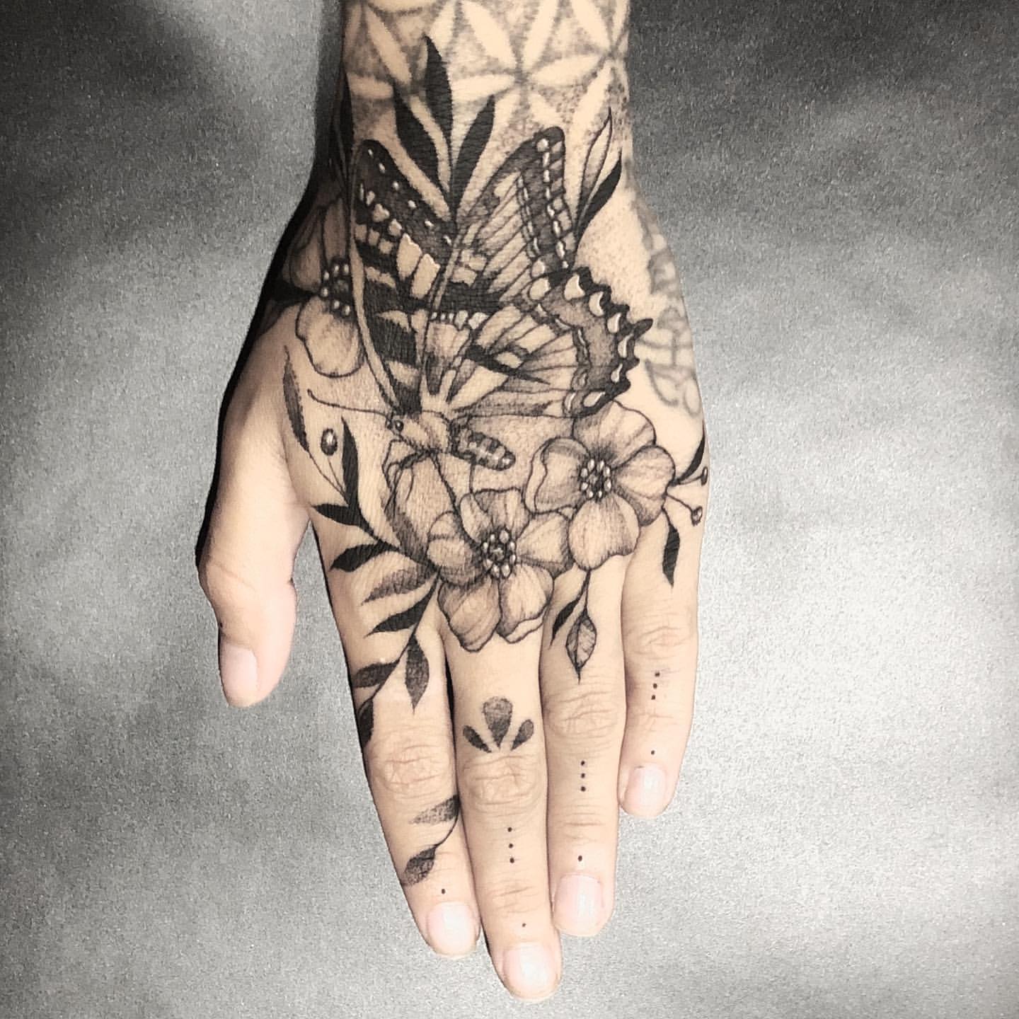 Butterfly Hand Tattoo Ideas 3