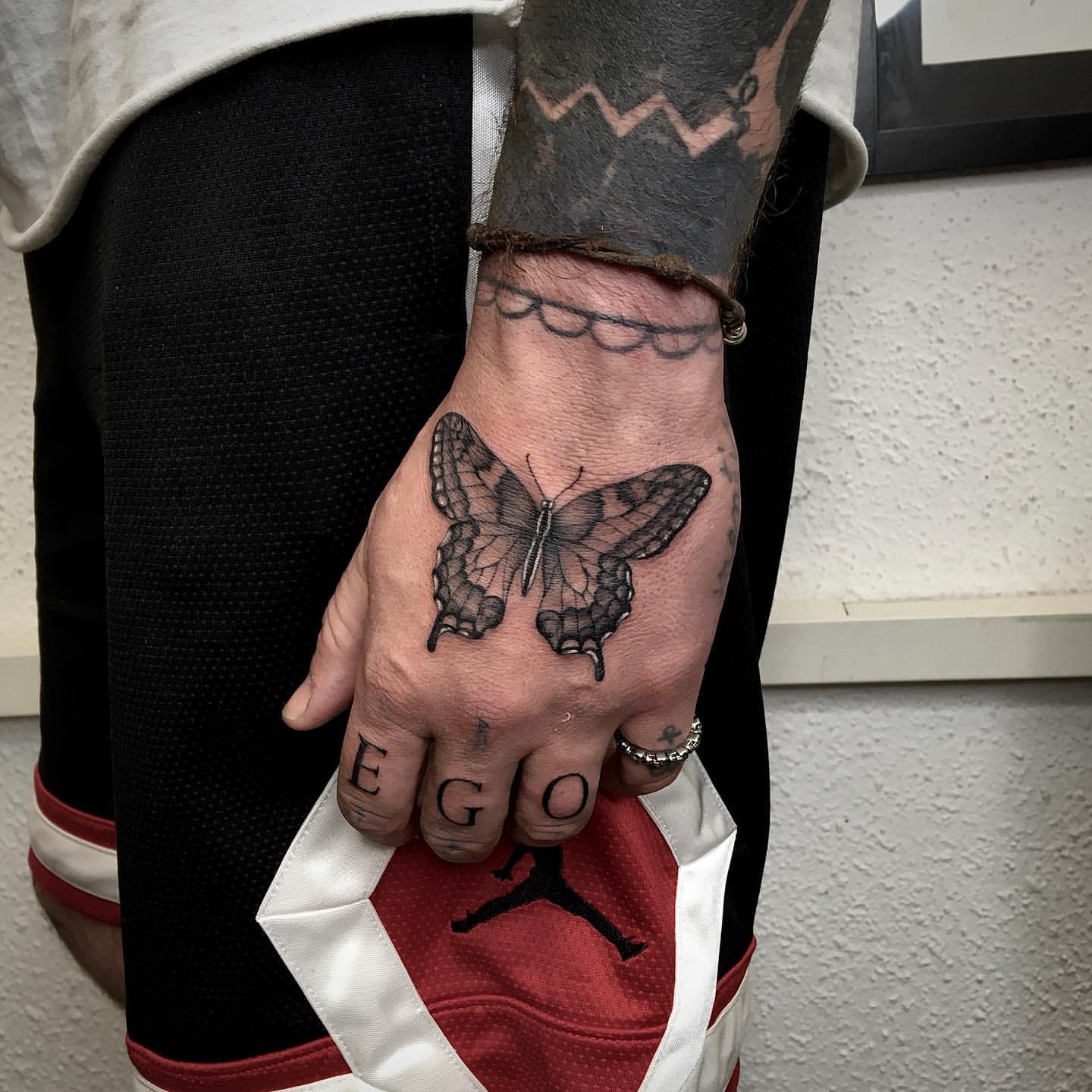 Butterfly Hand Tattoo Ideas 10