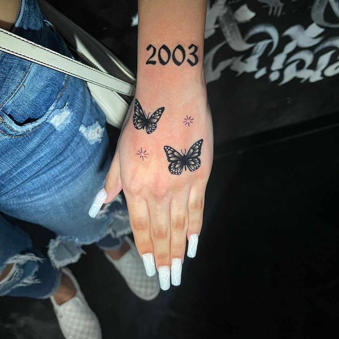 Butterfly Hand Tattoo Ideas 23