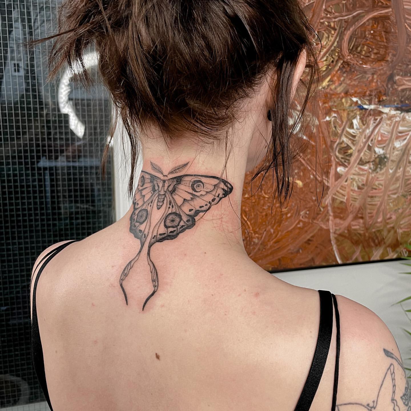 25 Cool Butterfly Neck Tattoo Ideas for Men & Women in 2023