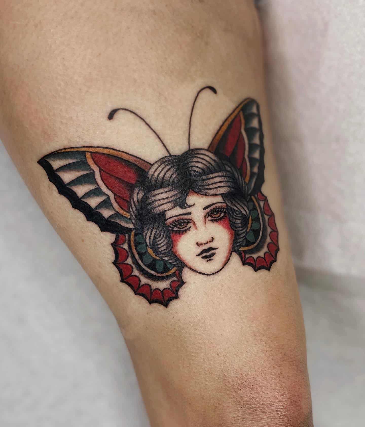 Butterfly Thigh Tattoo Ideas 6