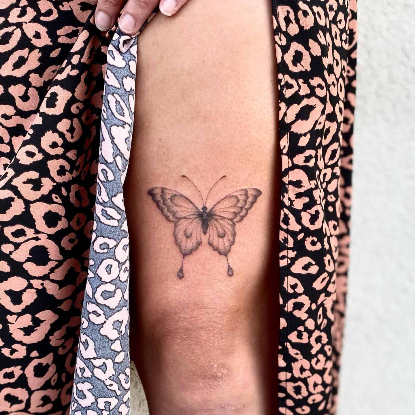 Butterfly Thigh Tattoo Ideas 8