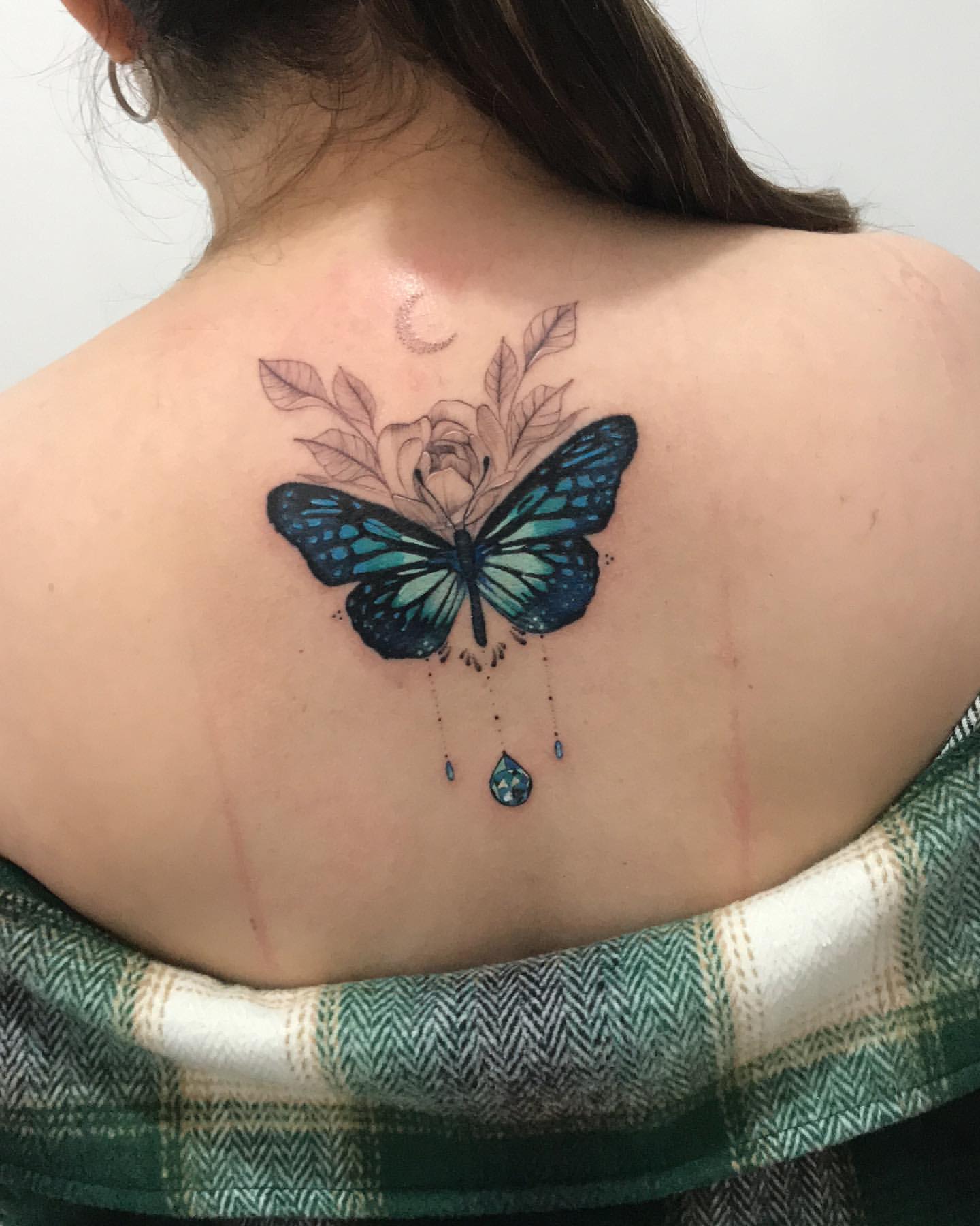 Blue Butterfly Tattoo Ideas 1