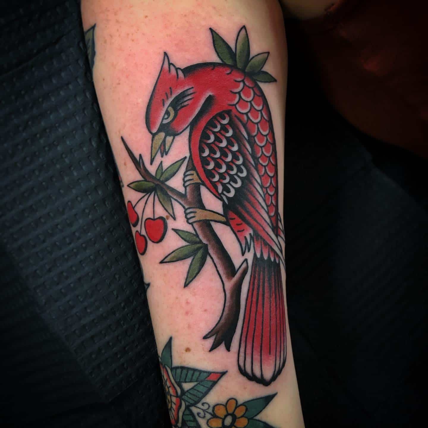Cardinal Bird Tattoos 10