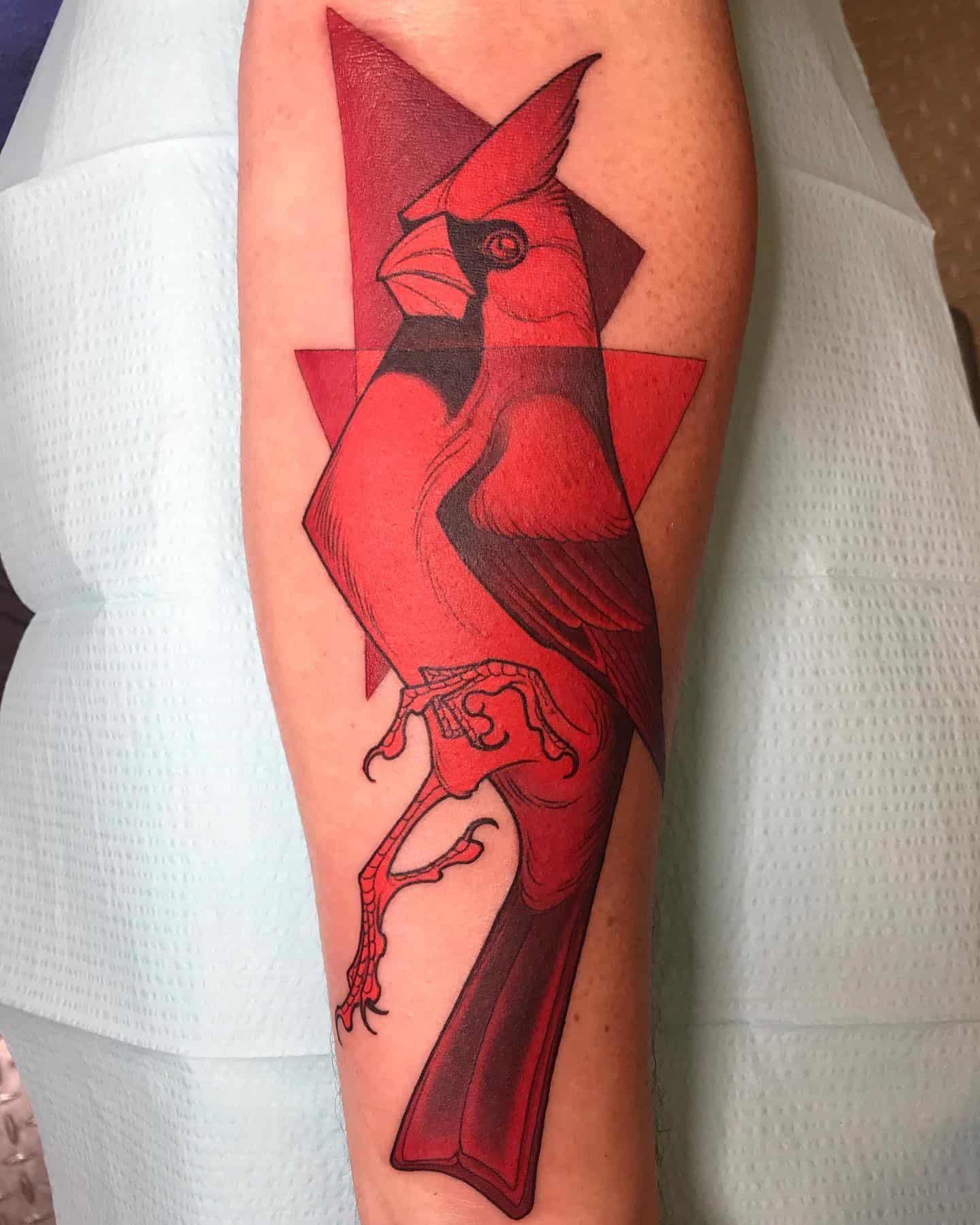Cardinal Bird Tattoo Ideas 25
