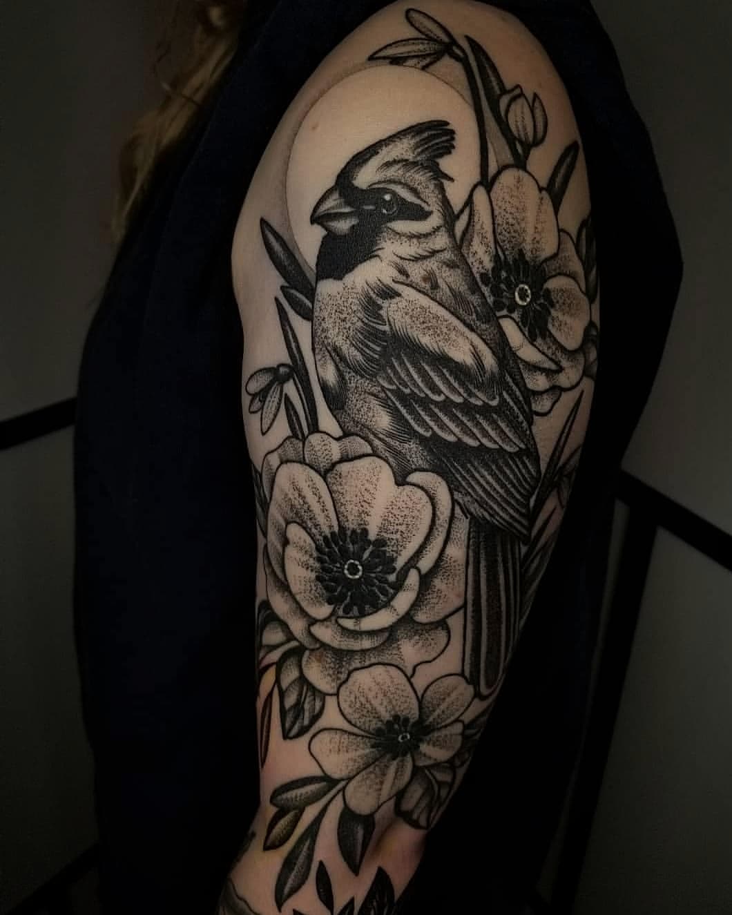 Cardinal Bird Tattoo Ideas 30