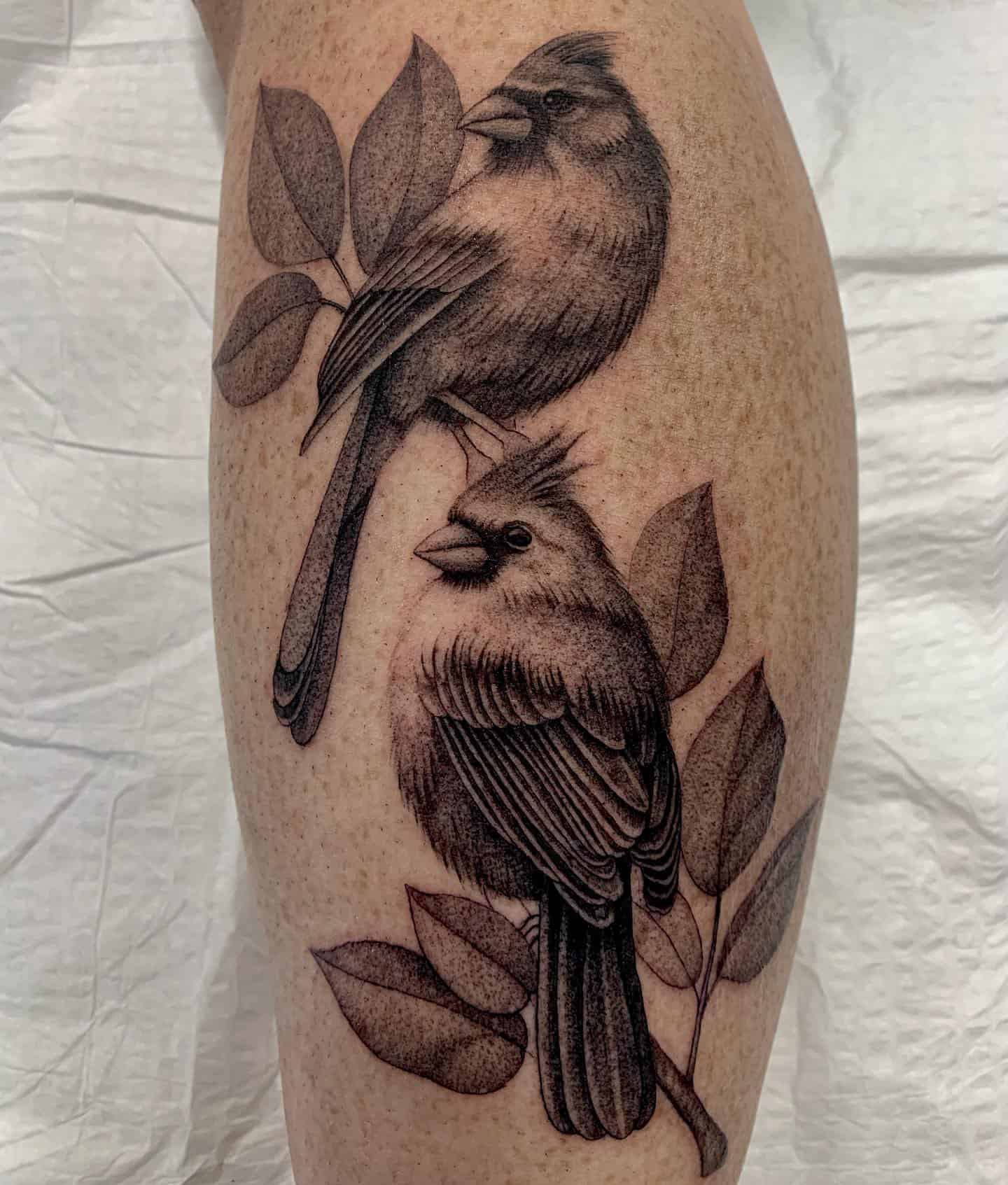 Cardinal Bird Tattoos 32