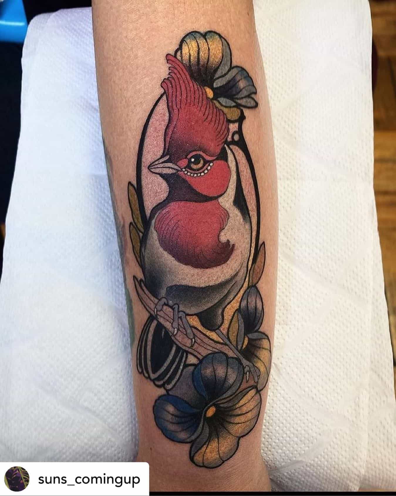 Cardinal Bird Tattoo Ideas 36