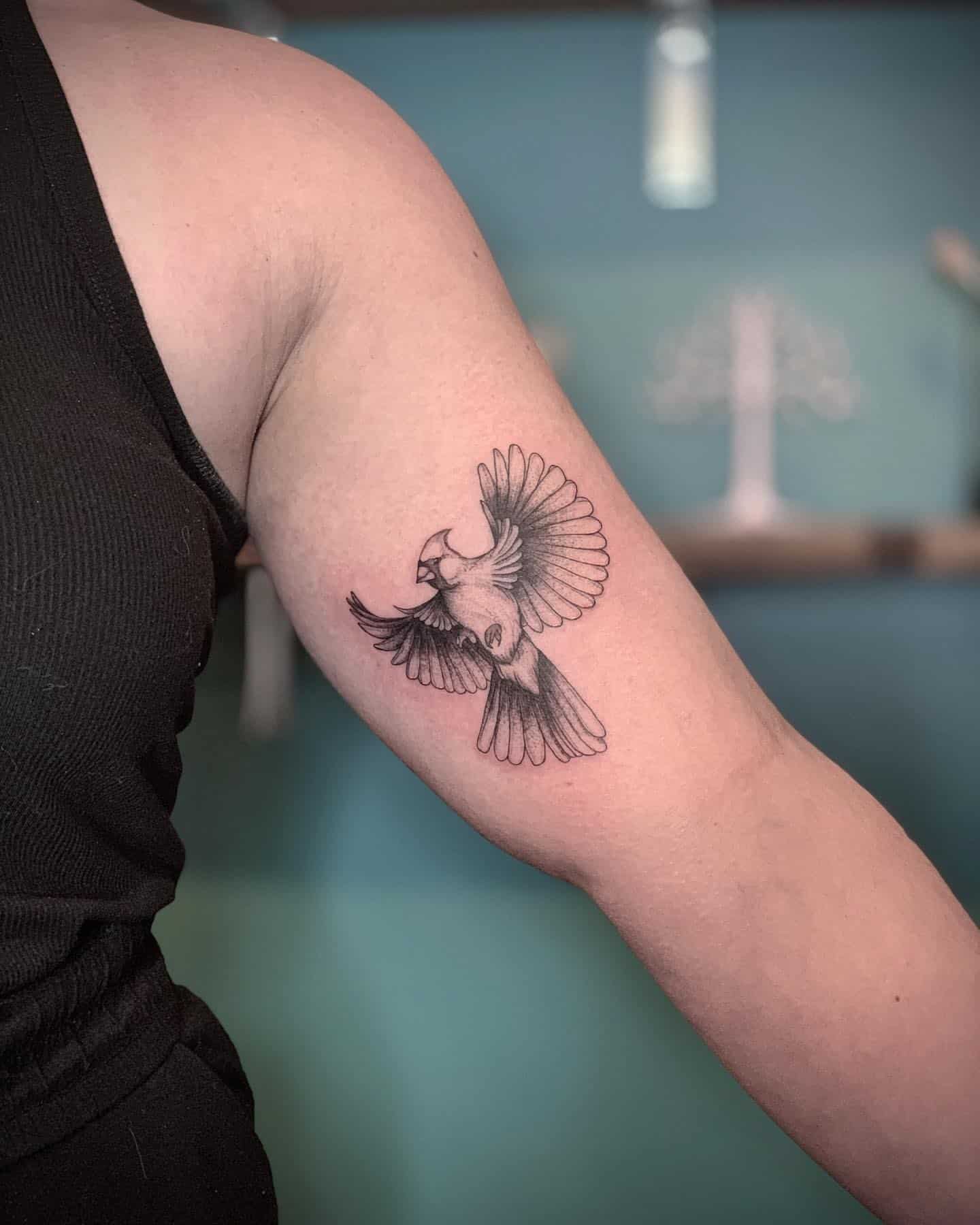 Cardinal Bird Tattoos 40