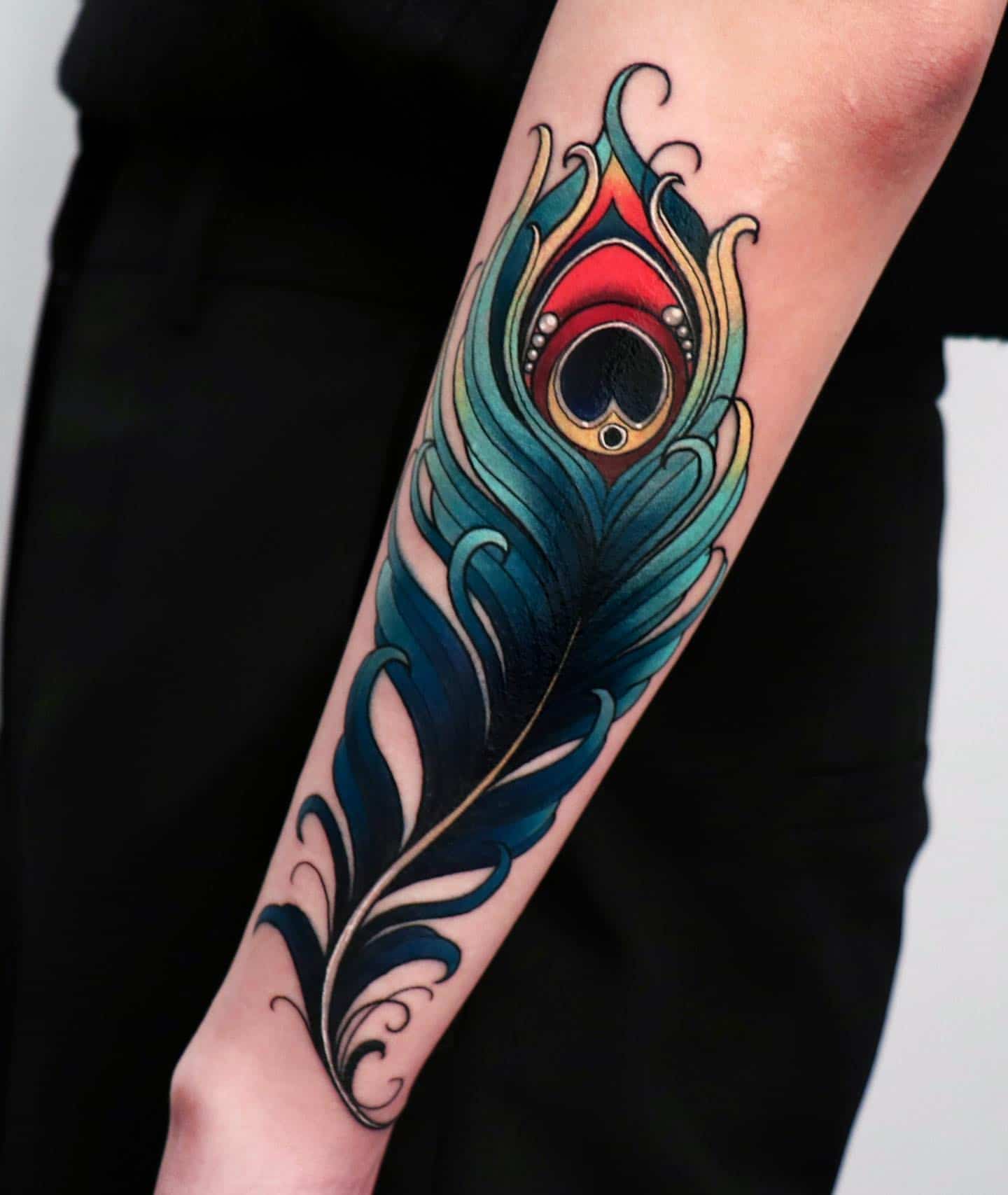 Peacock Feather Tattoo Ideas 1