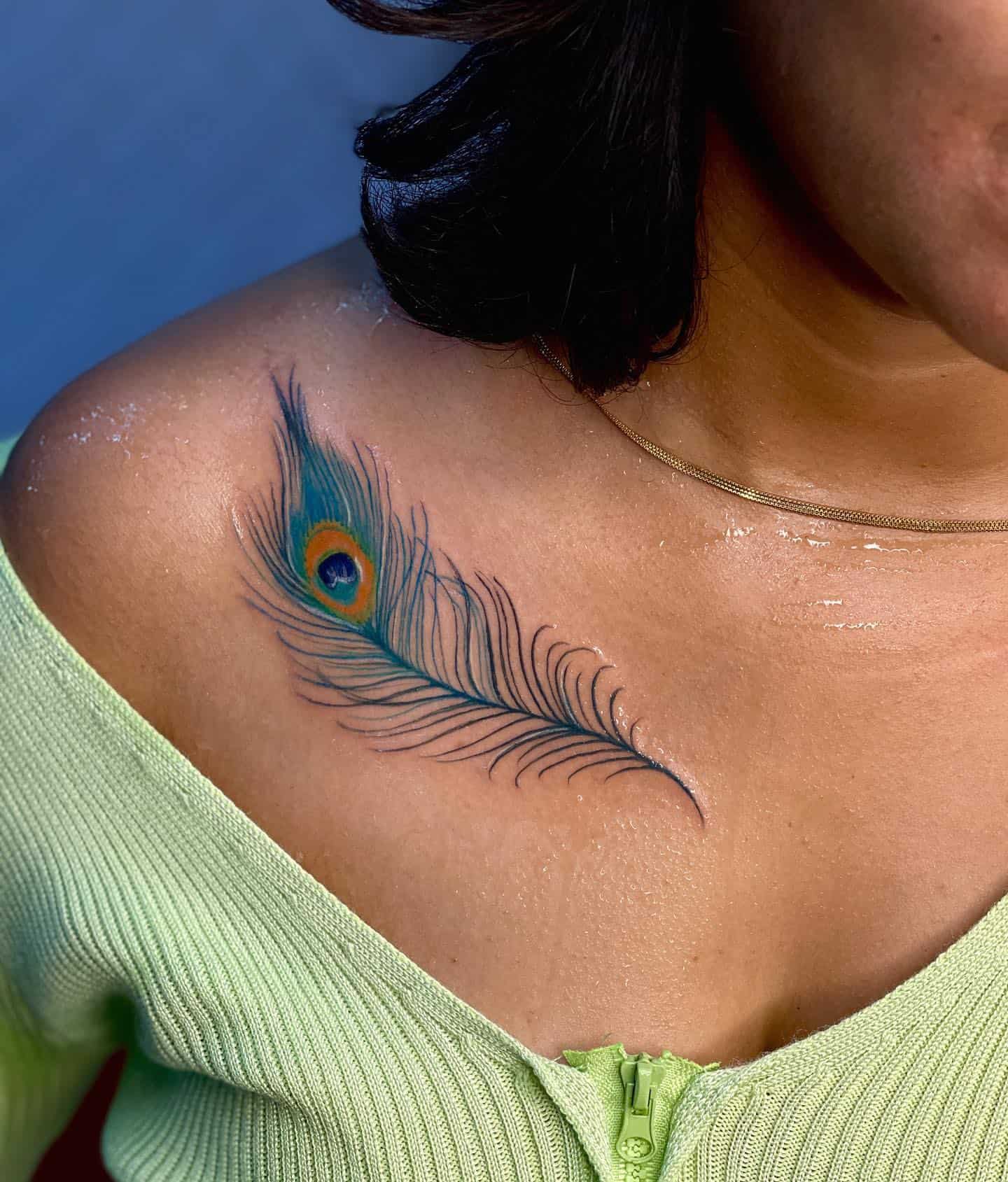 Peacock Feather Tattoo 3