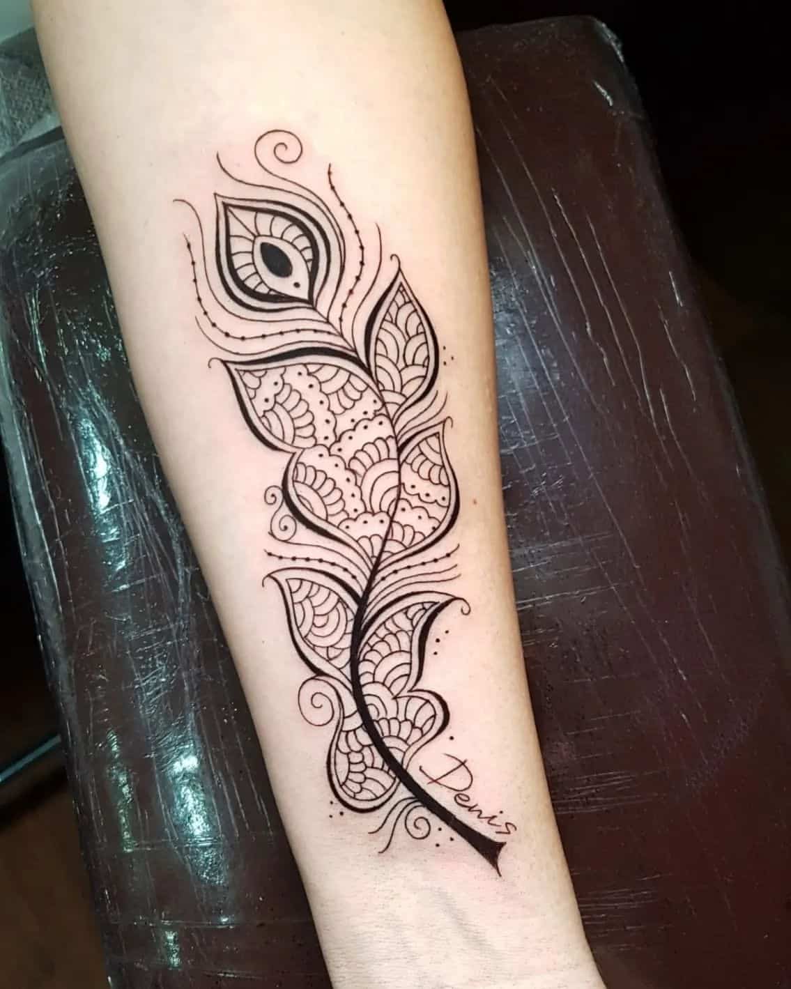 Peacock Feather Tattoo 11