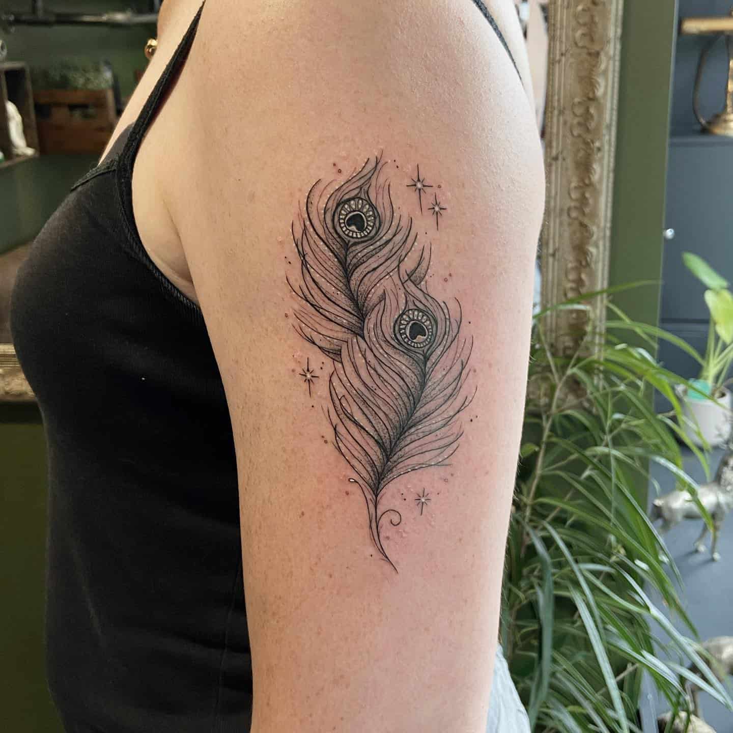 Peacock Feather Tattoo 14