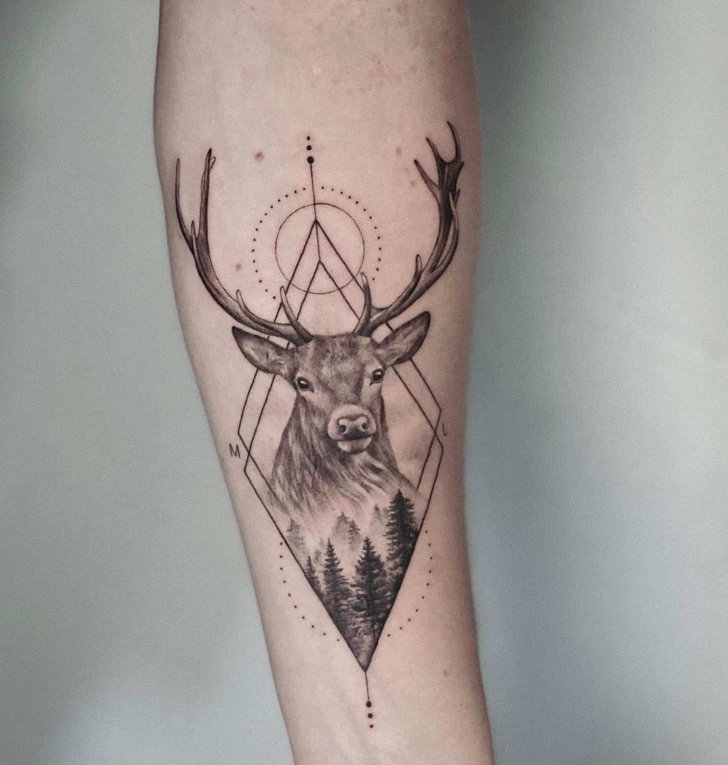Deer Tattoo Ideas 33