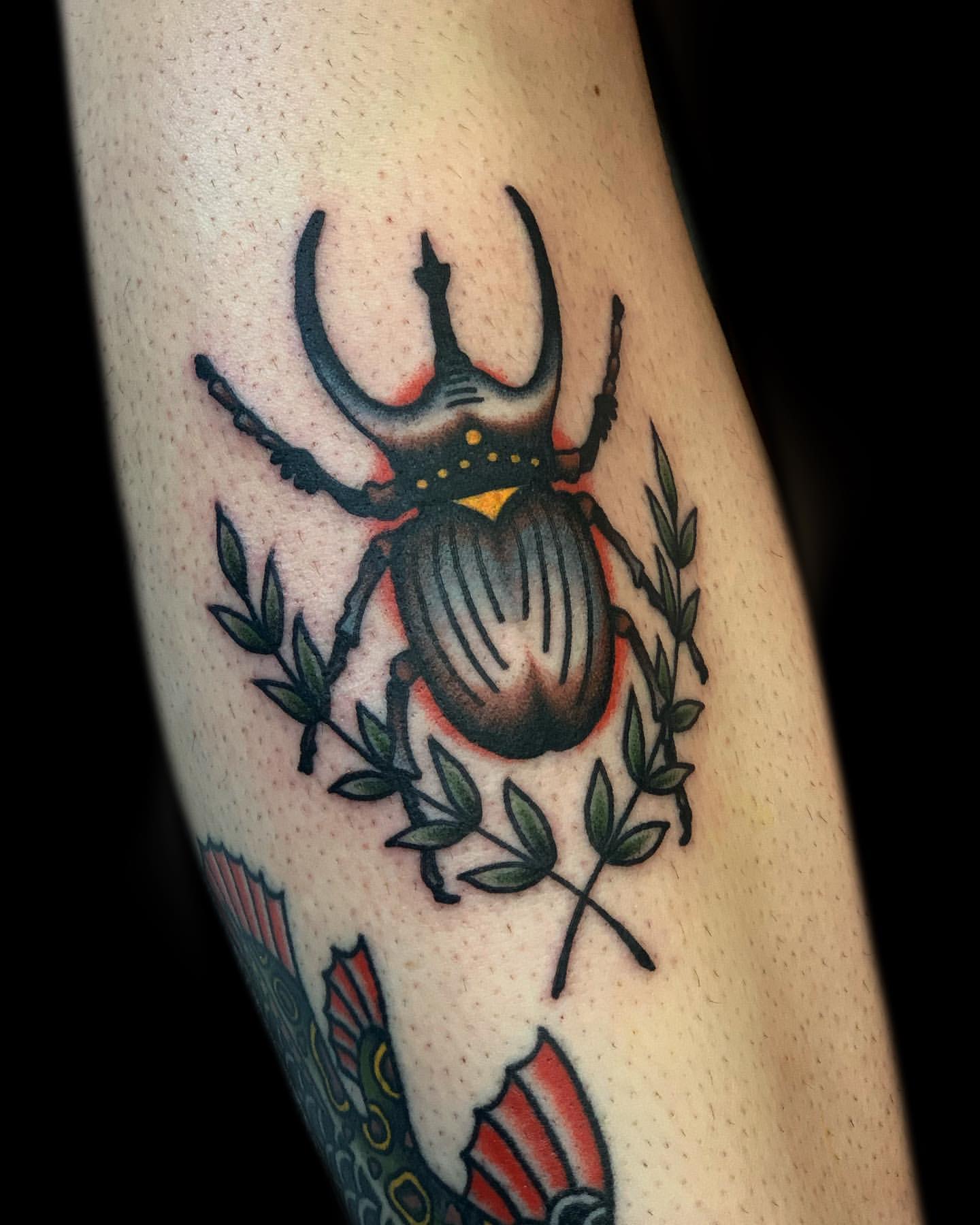 Scarab/Beetle Tattoo Ideas 15