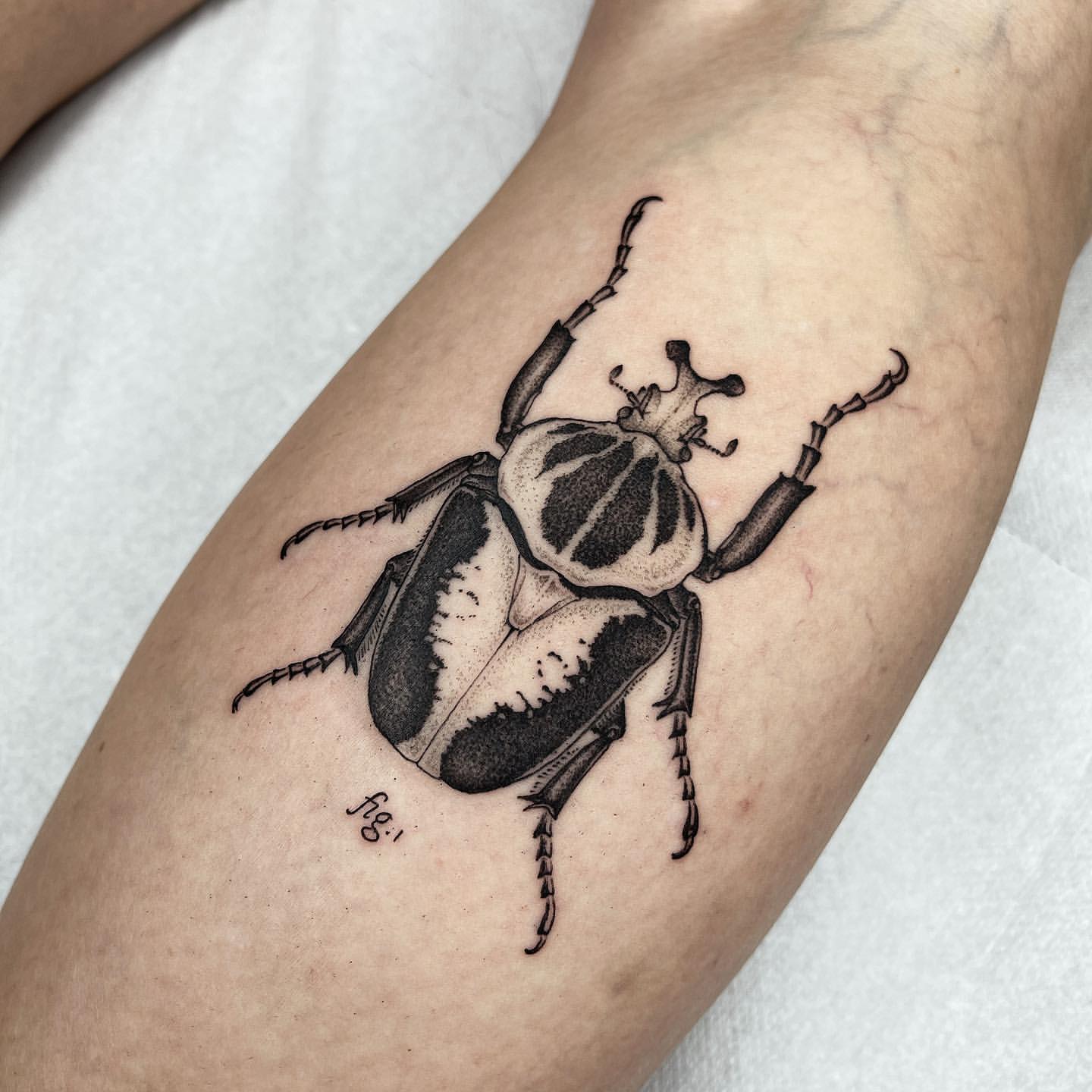 Scarab/Beetle Tattoo Ideas 12