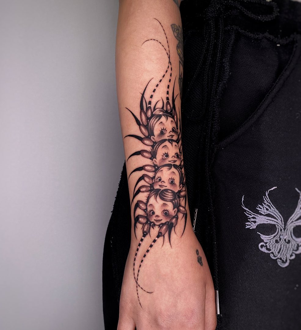 Centipede Tattoo Ideas 9