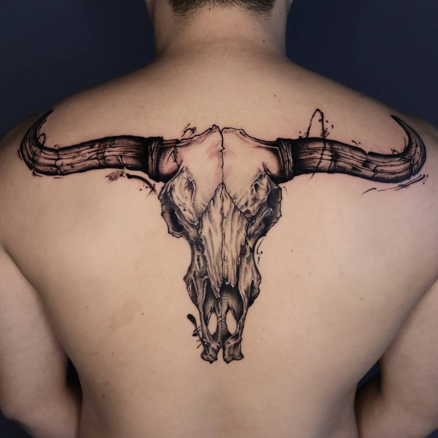 Bull Skull Tattoo Ideas 7