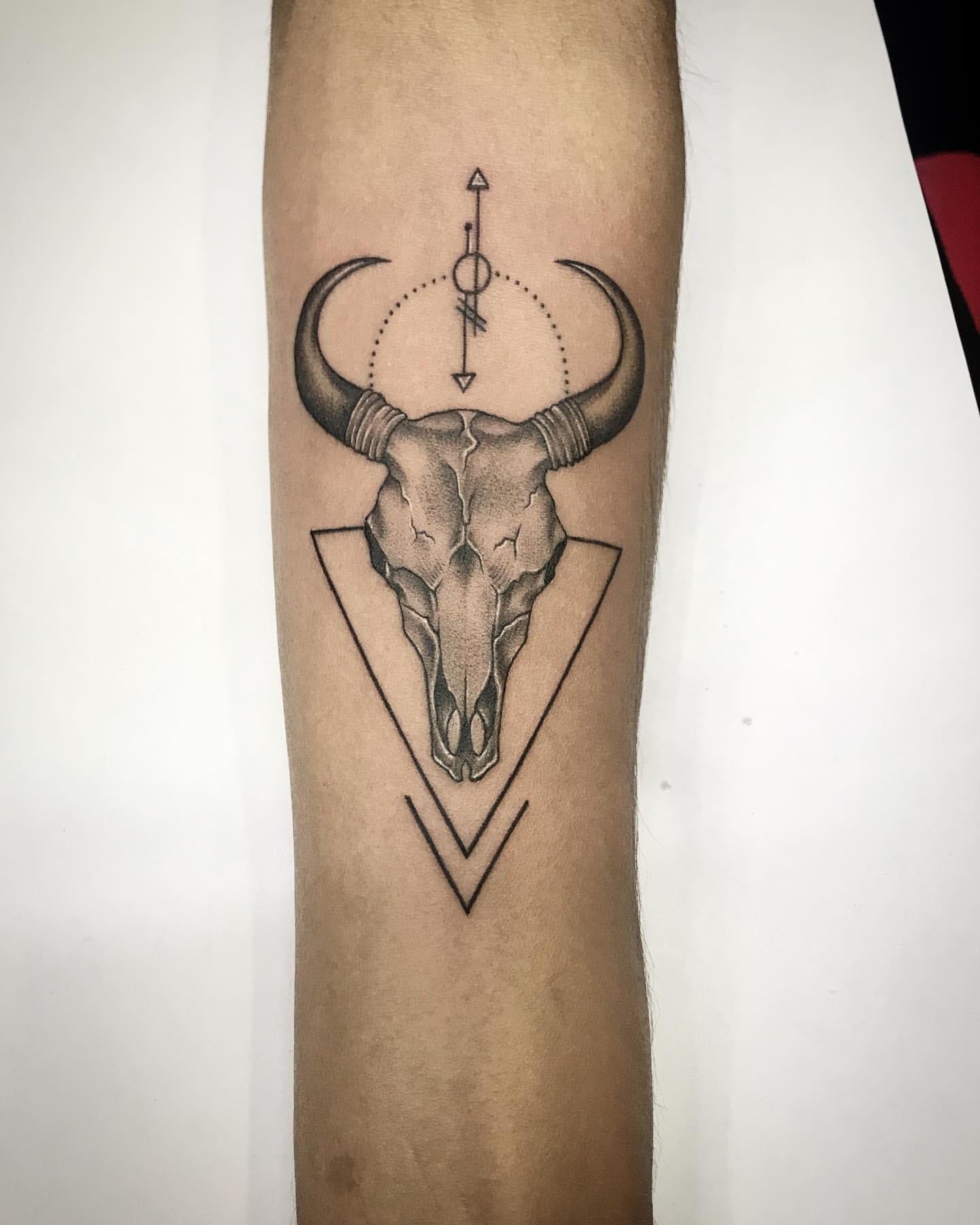 Bull Skull Tattoo Ideas 11