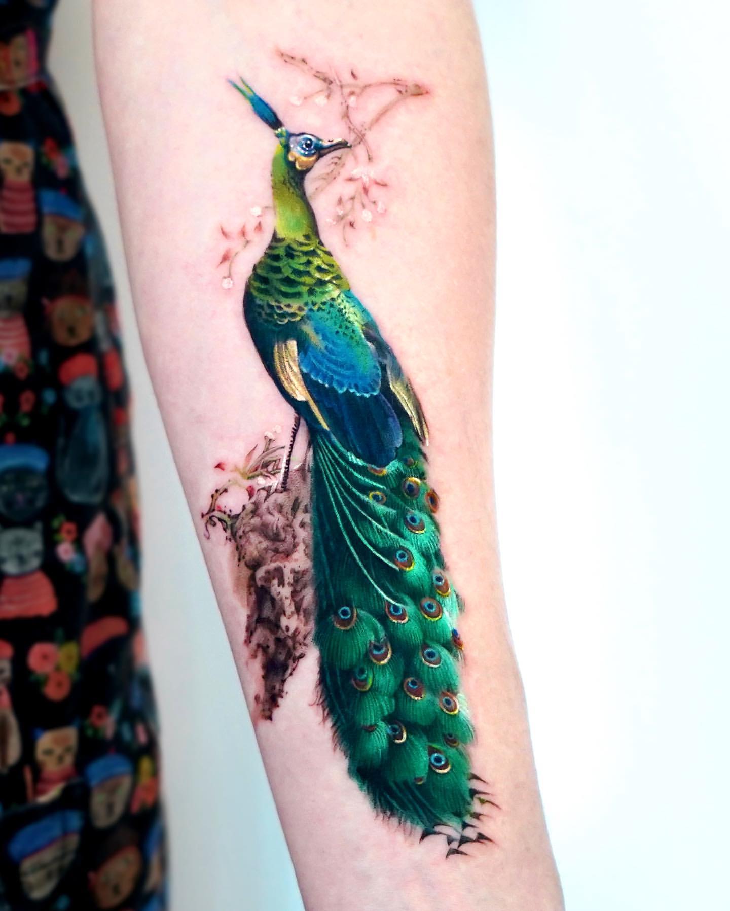 Peacock Tattoo Ideas 25