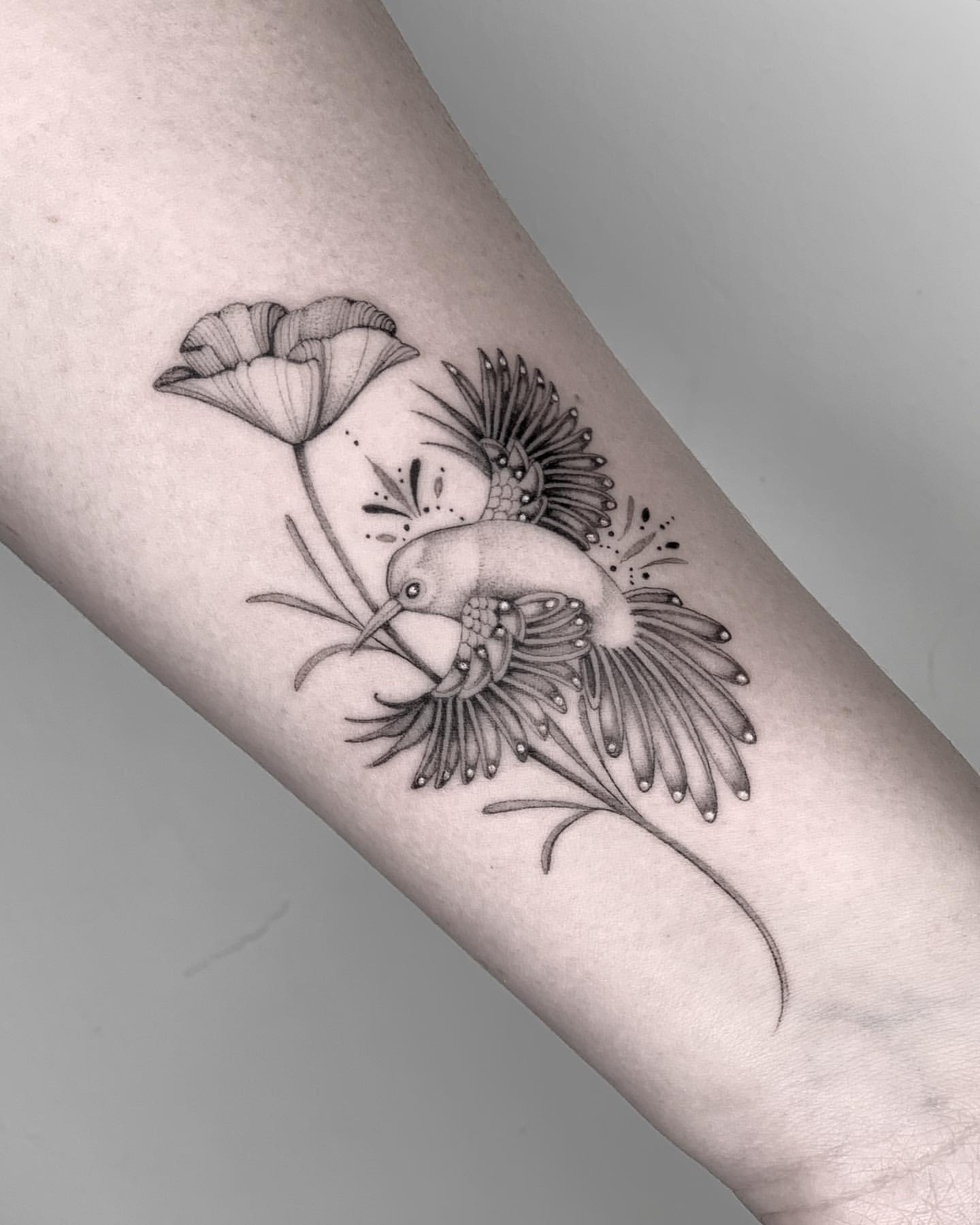 Hummingbird Tattoo Ideas 22