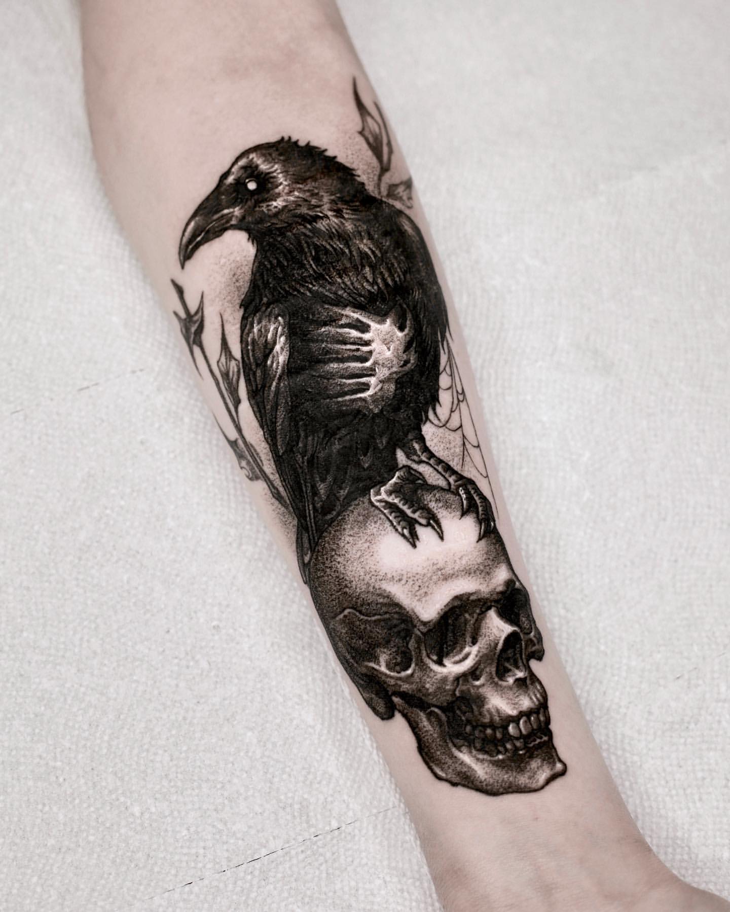 Raven Tattoo Ideas 22