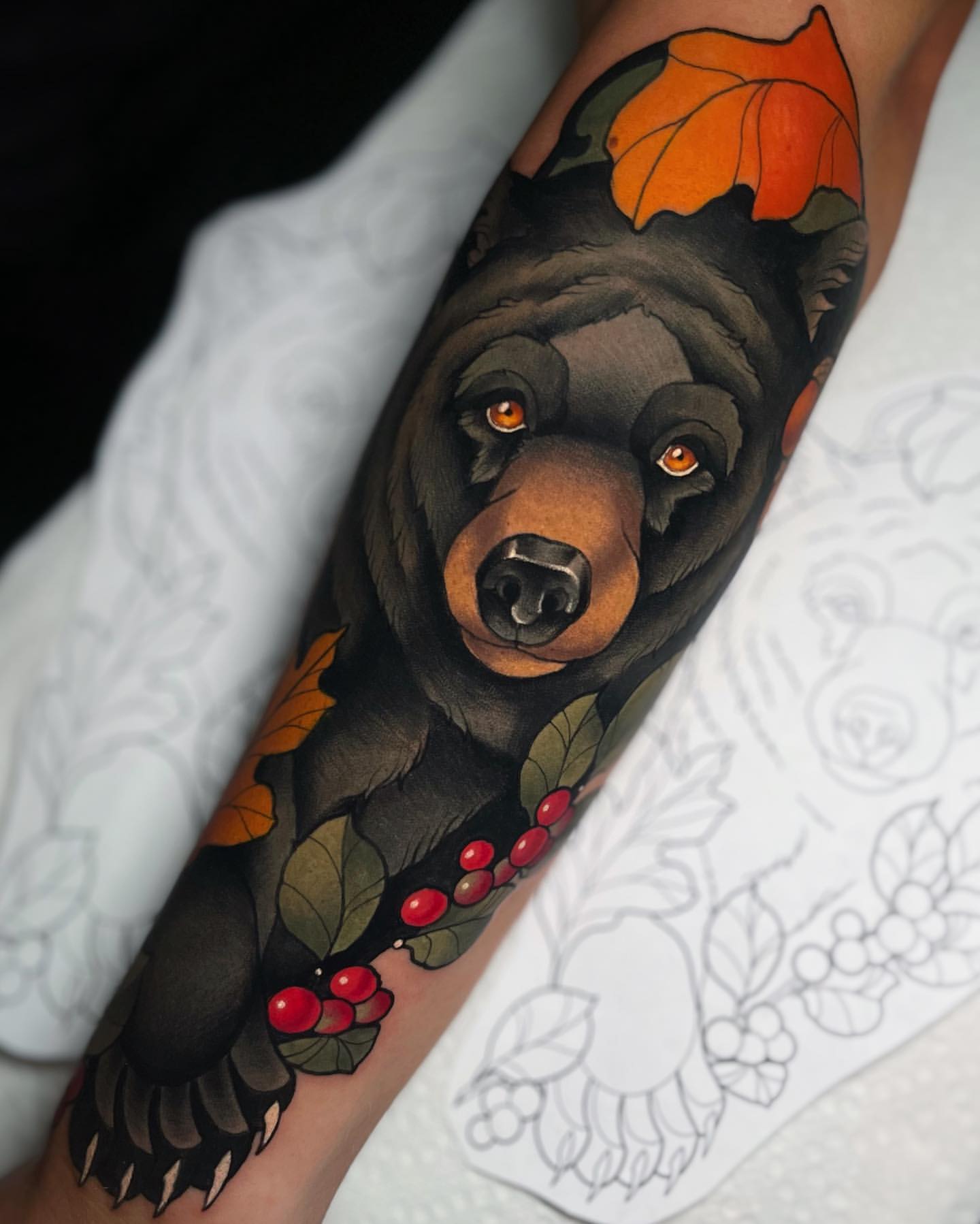 Bear Tattoo Ideas 11