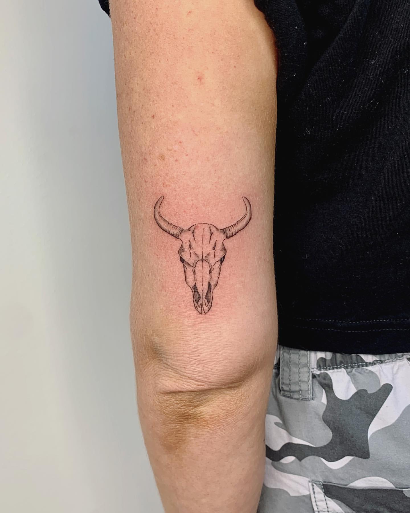 Bull Skull Tattoo Ideas 20