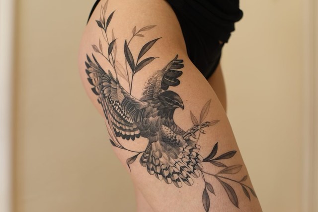 Hawk Tattoo Ideas 46