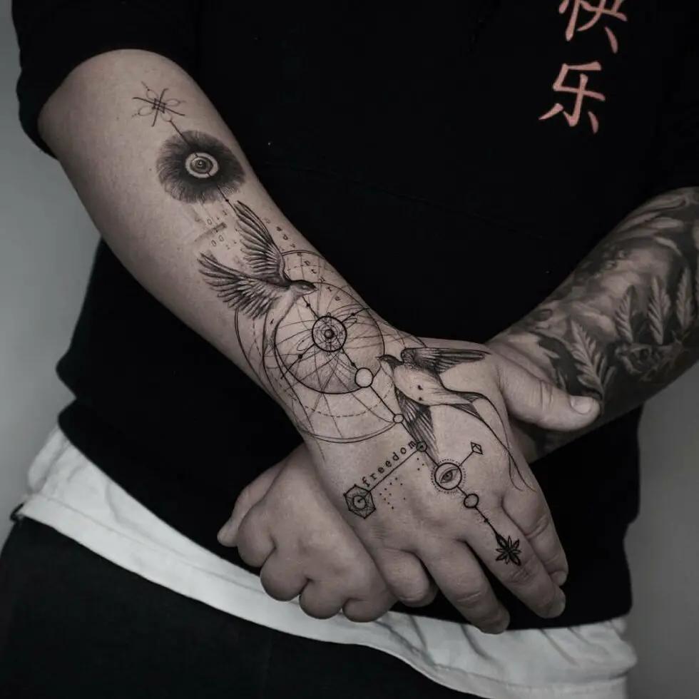 33 Geometric Tattoo Ideas for Men & Women in 2023